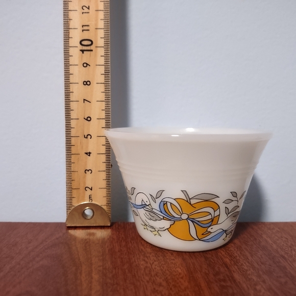 5 x vintage Dynaware Termocrisa & Indopol  White Milk Glass Custard Dessert Bowl - Picture 5 of 11